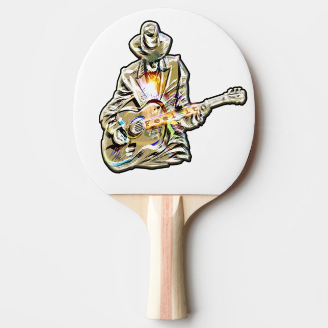 Raquete De Ping Pong Gitarren Blues Mann - Feel it   (Frente)