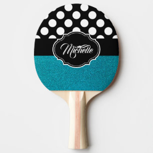 Raquete De Ping Pong Glitter and Dots