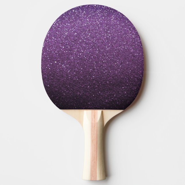 Raquete De Ping Pong Glitter Roxo Sparkles Ping Pong Queen Champion (Frente)