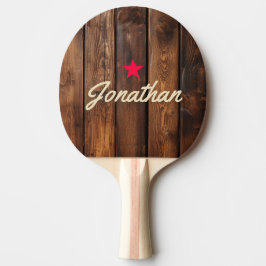 Raquete De Ping Pong Gloss Stain Boards Vintage Star Signature