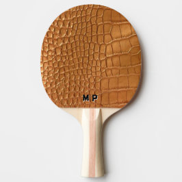 Raquete De Ping Pong Gold leather texture luxury meeting planner
