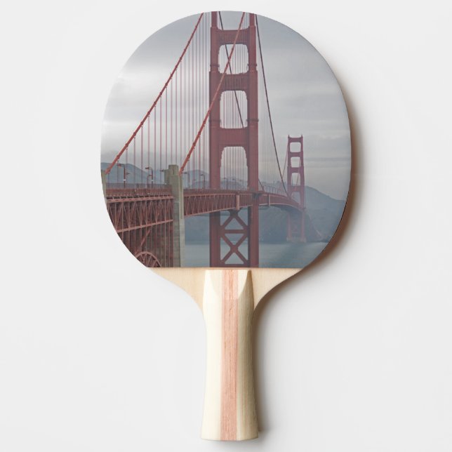 Raquete De Ping Pong Golden gate bridge na névoa (Frente)