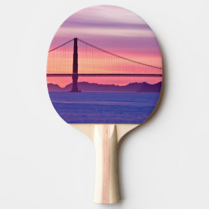 Raquete De Ping Pong Golden gate bridge no por do sol