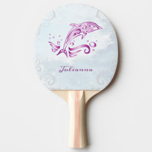 Raquete De Ping Pong Golfinho magenta personalizado