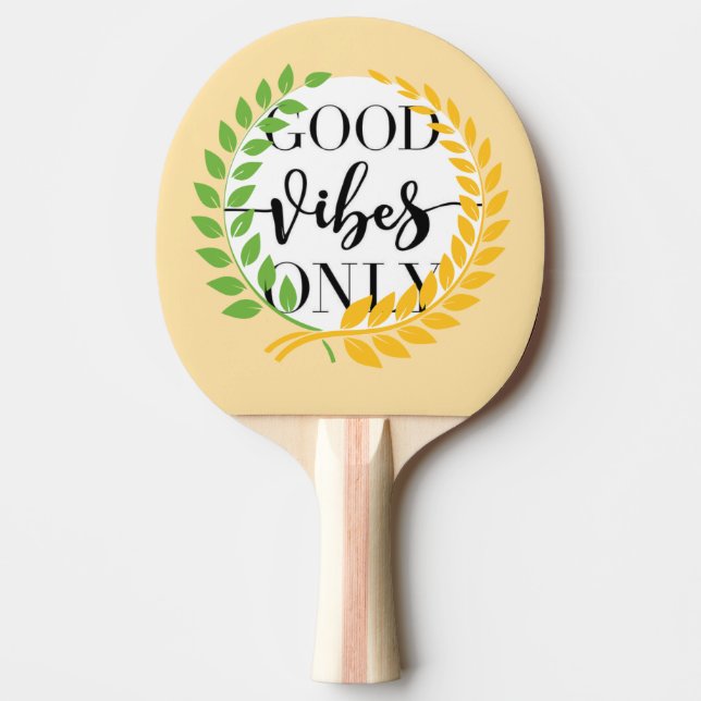 Raquete De Ping Pong good vibes  (Frente)