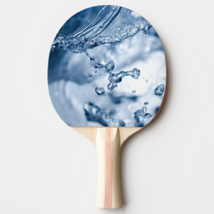Raquete De Ping Pong Gotas deliciosas de água azul clara