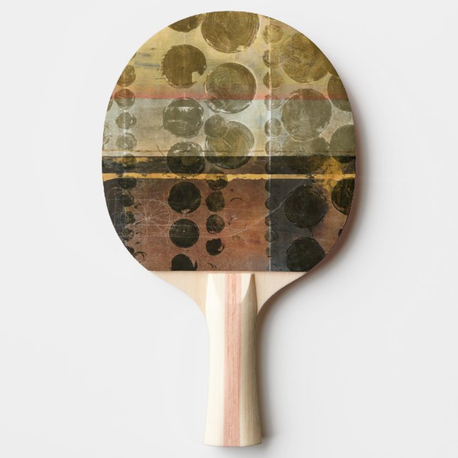 Raquete De Ping Pong Gotas Verdes Circulantes (Frente)