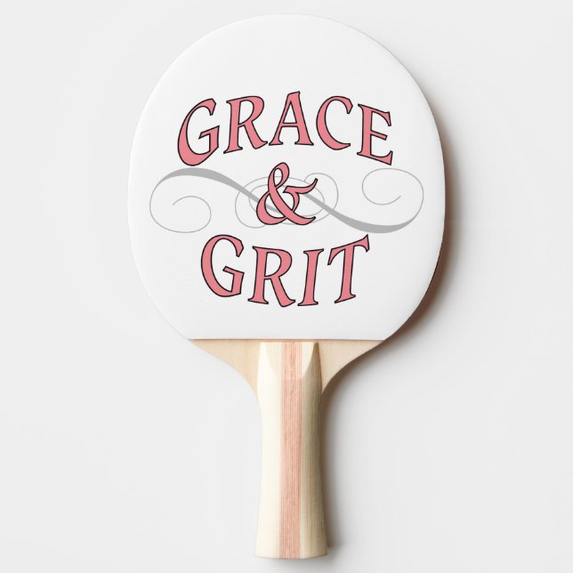 Raquete De Ping Pong Grace & Grit para a senhora durona (Frente)
