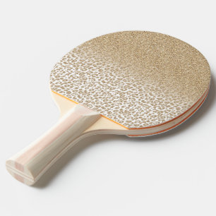 Raquete De Ping Pong Gradação de Impressão Dourada de Literatura e L