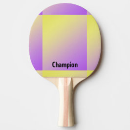 Raquete De Ping Pong Gradiente Personalizado Amarelo a Roxo