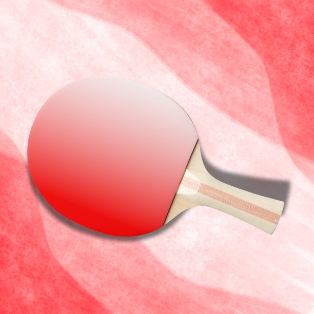 Raquete De Ping Pong Gradiente Vermelho e Branco | (Criador carregado)