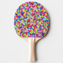 Raquete De Ping Pong Gráfico Colorido Padrões de Papel Padrão de 2 Lado
