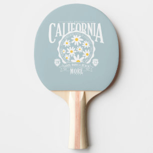 Raquete De Ping Pong Gráfico Floral de Los Angeles California