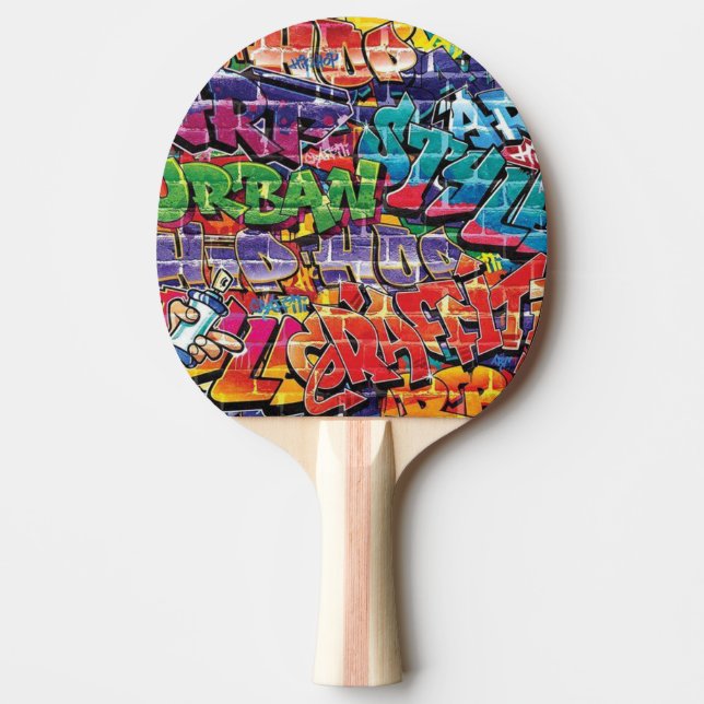 Raquete De Ping Pong Grafite de música legal (Frente)