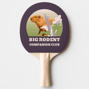 Raquete De Ping Pong Grande Clube de Companheiros de Roedores Capivara