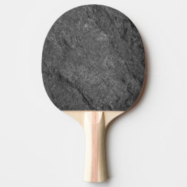 Raquete De Ping Pong Granito Escuro Moderno Pedra Simples
