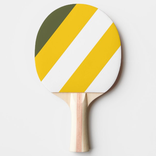 Raquete De Ping Pong Grelhas Negras de Mel Verde (Frente)