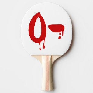 Raquete De Ping Pong Grupo Sanguíneo O - Hospital #Horror Negativo