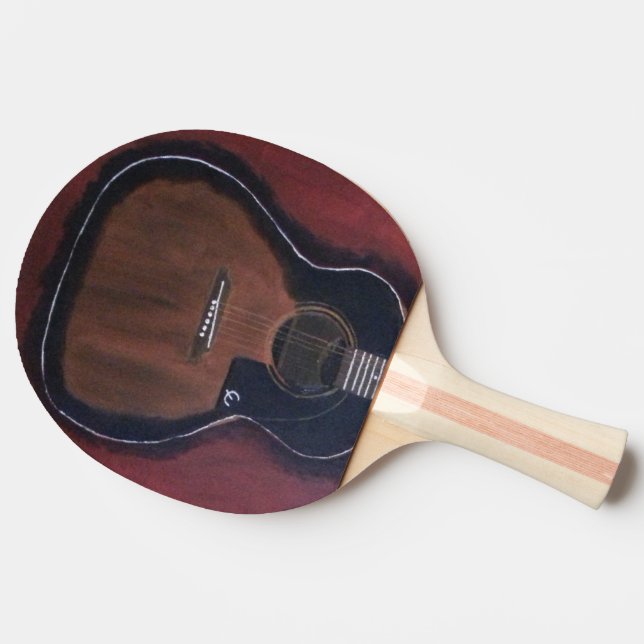 Raquete De Ping Pong Guitarra (Lateral)
