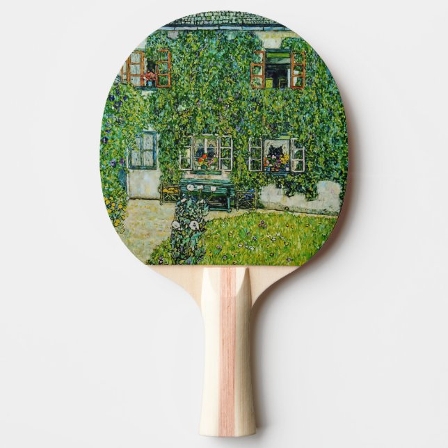 Raquete De Ping Pong Gustav Klimt - A Casa de Guardaboschi (Frente)