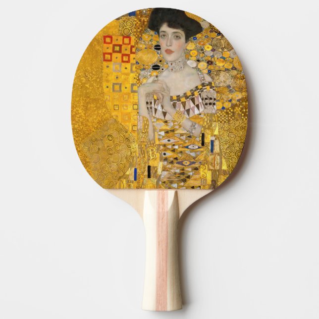 Raquete De Ping Pong Gustav Klimt - Retrato de Adele Bloch-Bauer I (Frente)