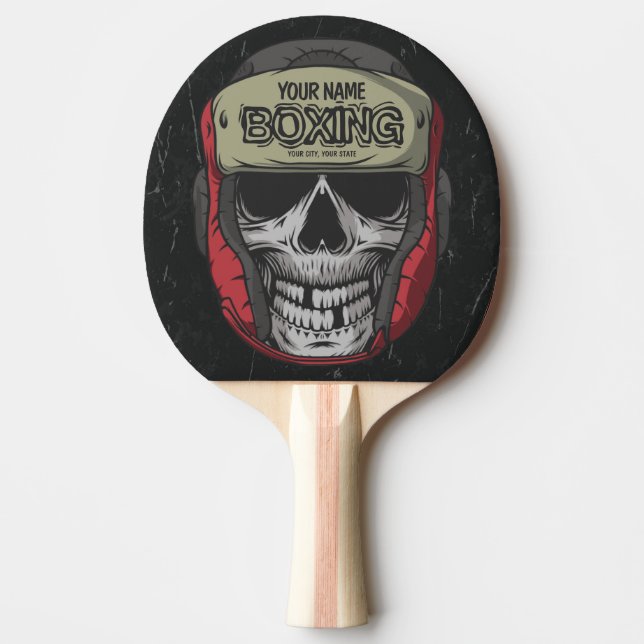Raquete De Ping Pong Gym de Boxer Personalizado do Skeleton Boxer  (Frente)