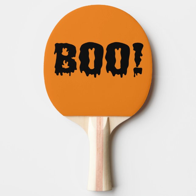 Raquete De Ping Pong Halloween Boo! (Frente)