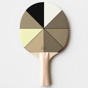 Raquete De Ping Pong HAMbWG preto e branco, Roda colorida