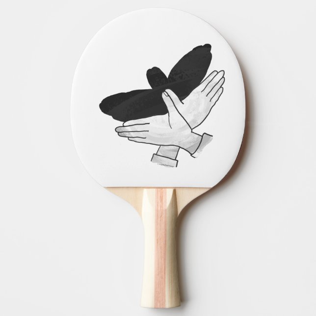 Raquete De Ping Pong Hand Silhouette Eagle (Frente)