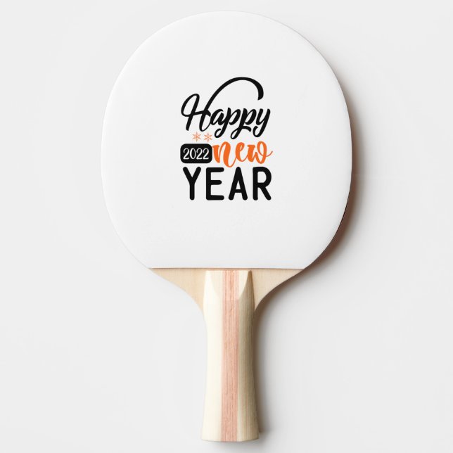 Raquete De Ping Pong Happy New Year 2022 (Frente)