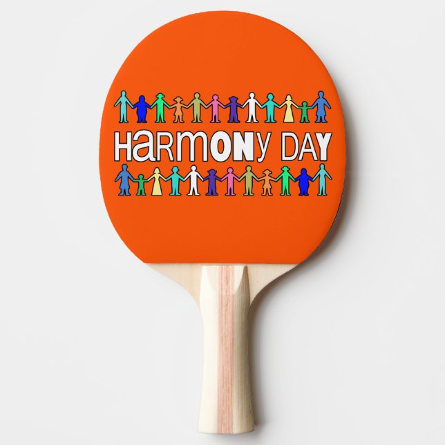 Raquete De Ping Pong Harmony Day Australia  (Frente)