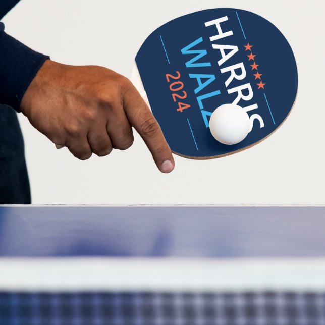 Raquete De Ping Pong Harris Walz 2024 para Presidente (Insitu)
