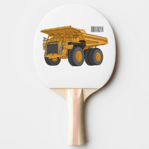 Raquete De Ping Pong Haul truck cartoon illustration