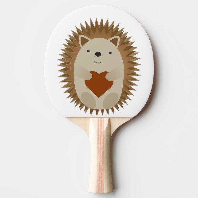 Raquete De Ping Pong Hedgehog Heart (Frente)