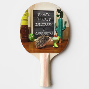 Raquete De Ping Pong Hedgehog Sunscreen e Margaritas