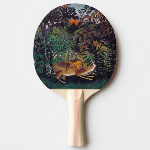 Raquete De Ping Pong Henri Rousseau - O Leão Fome