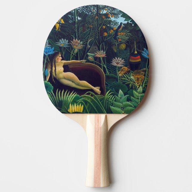 Raquete De Ping Pong Henri Rousseau - O Sonho / Le Reve (Frente)