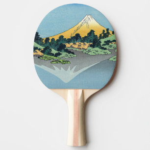 Raquete De Ping Pong Hokusai - O Monte Fuji Reflete no lago Kawaguchi