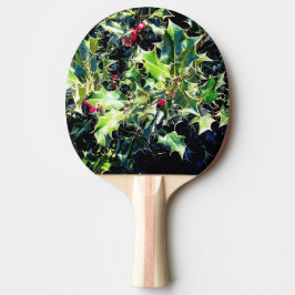 Raquete De Ping Pong Holly, com bagas vermelhas