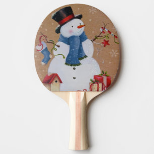Raquete De Ping Pong Homem de neve