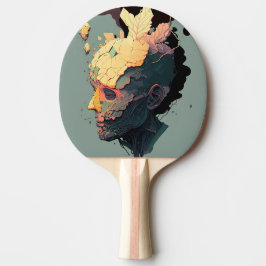 Raquete De Ping Pong Homem flutuante abstrato