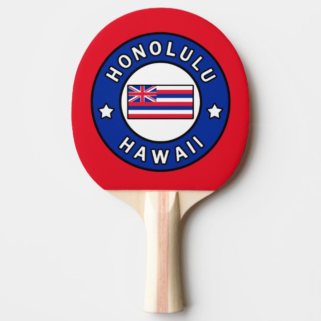 Raquete De Ping Pong Honolulu Hawaii (Frente)