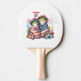 Raquete De Ping Pong "Hoppy" 4 de julho Sapo de Design do Dia da Indepe
