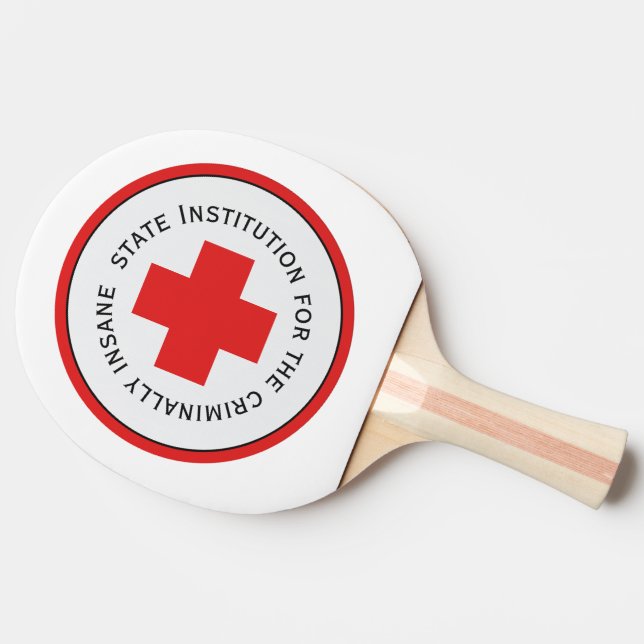Raquete De Ping Pong Hospital Estatal Para Os Criminalmente Insanos (Lateral)