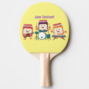 Raquete De Ping Pong Humor músico de animação de encrenca