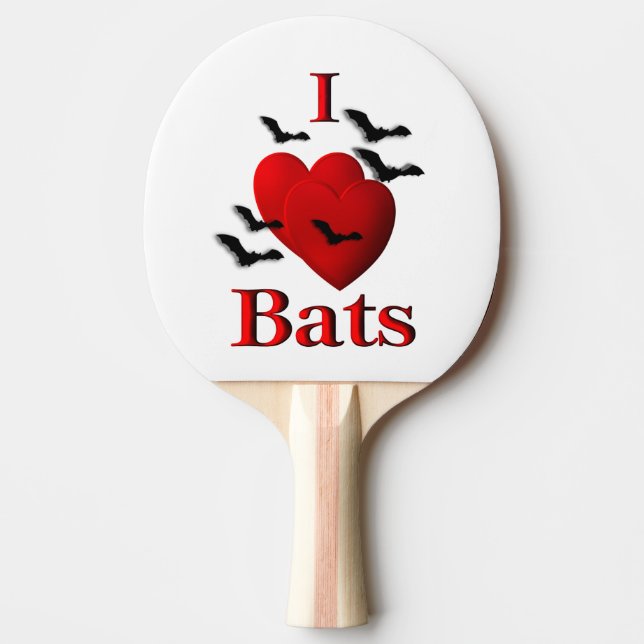 Raquete De Ping Pong I Bats do Coração (Frente)