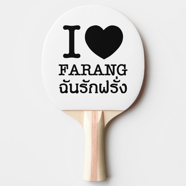 Raquete De Ping Pong I Black Heart (Love) Farang (Frente)