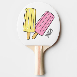 Raquete De Ping Pong Ice pop cartoon