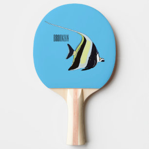 Raquete De Ping Pong Idiota de desenho animado