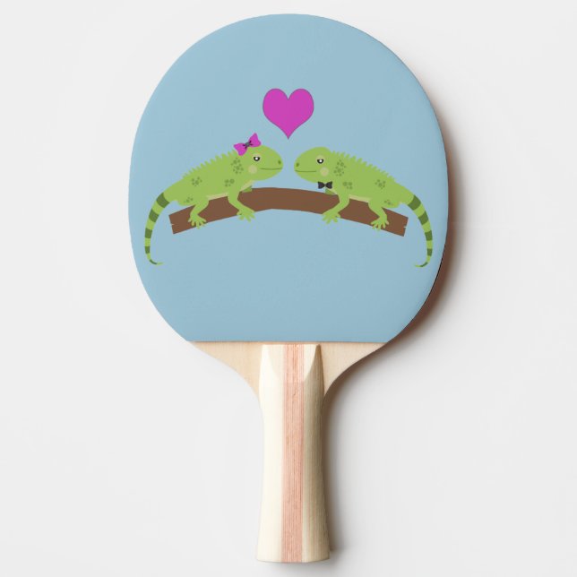 Raquete De Ping Pong Iguana Love (Frente)